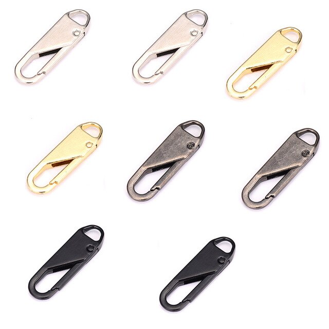 8PCS Alloy Universal Zipper Puller Removable Zipper Slider DIY Sewing Instant Repair Zipper