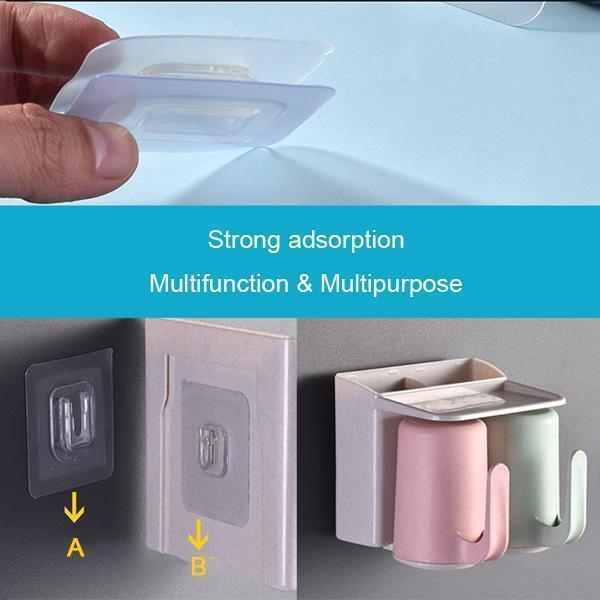 5PCS Double-sided Adhesive Wall Hooks No trace hook without punching