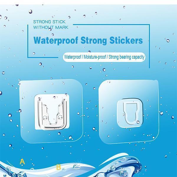 5PCS Double-sided Adhesive Wall Hooks No trace hook without punching