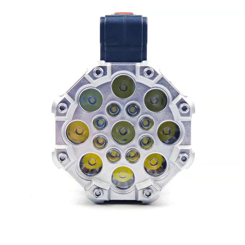 100000LM Tactical Super Bright 17 LED+5 COB Flashlight USB Rechargeable Torch Work Light