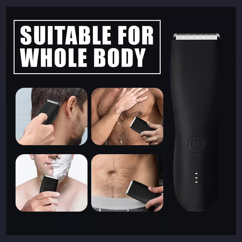 Electric men's and women's private parts pubic hair armpit hair chest hair epilator body shaver ultra-quiet waterproof