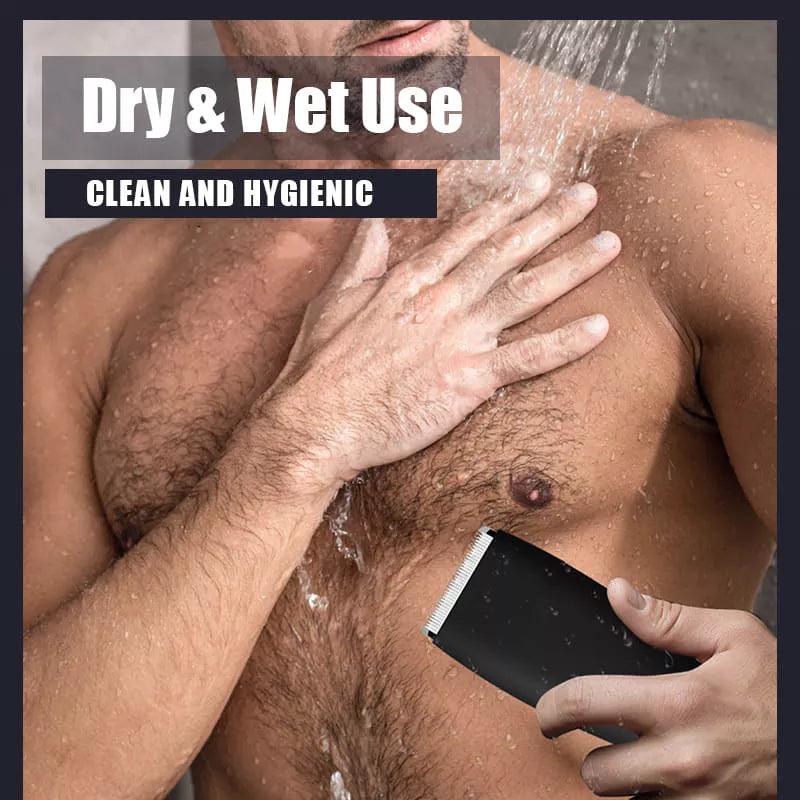 Electric men's and women's private parts pubic hair armpit hair chest hair epilator body shaver ultra-quiet waterproof