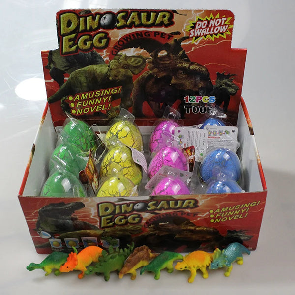 12Pcs Magic Hatching Growing Dinosaur Eggs