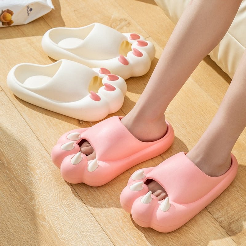 Creative Cute Cat Claw Slippers Thickened Anti-slip