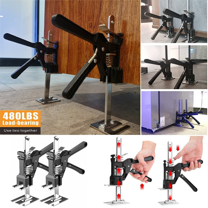 Labor Saving Arm Jack Board Lifter Furniture Door Panel Jack Tool Lift Wall Tile Height Adjuster Elevator Hand Tool