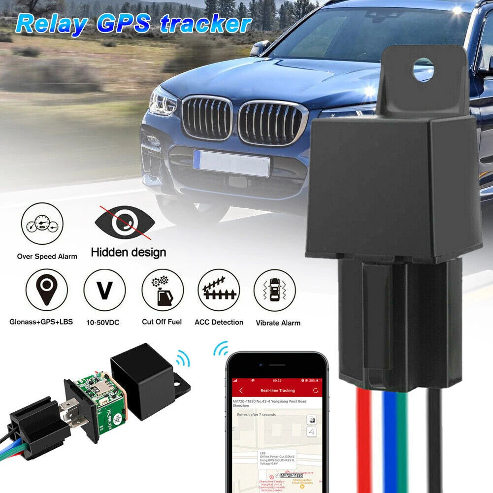 C13 Car GPS Relay Vehicle Tracker Fuel Cutter Motorcycle Acc Detection Relay Mini GPS Tracker Oil And Power Off Anti-theft Locator