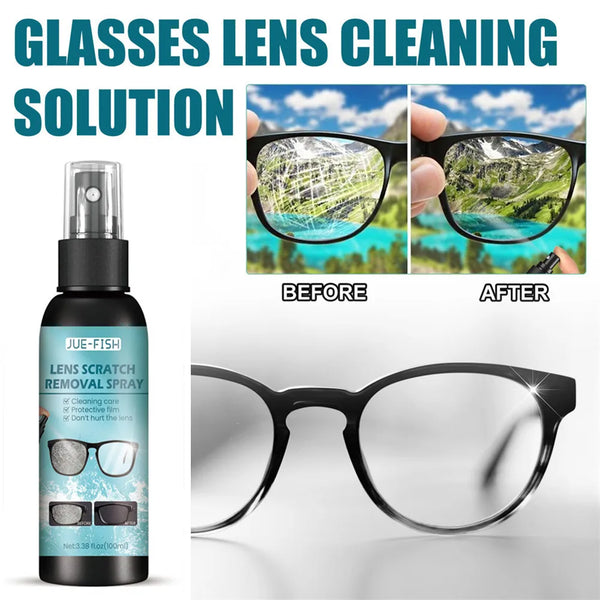 100ml Lens Scratch Removal Spray Eyeglasses Cleaner Eyeglass High Concentration Cleaning Tool For Eye Glasses