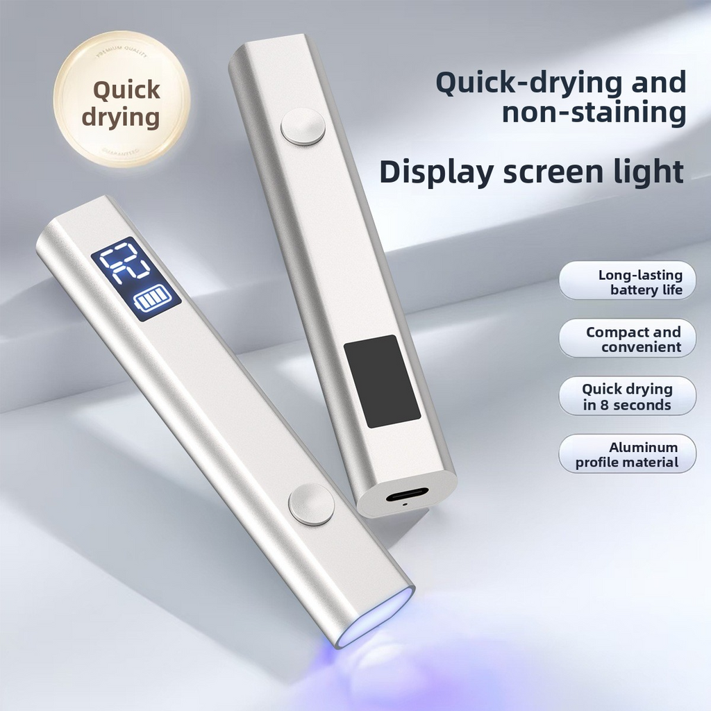 Convenient Handheld Nail Dryer Lamp UV  Nail Curing All Gel Polish Nail Art Tool USB Rechargeabl Quick Dry Nail Lamp