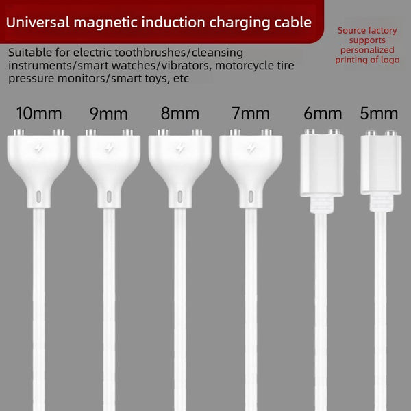 Universal Magnetic Charging Cable｜Compatible with electric toothbrushes, facial cleansing devices, smartwatches, tyre pressure monitors, adult toys and more｜5V1A Safe Fast Charging｜Pure Copper Core Durable Cable｜80cm Portable Length&nbsp;