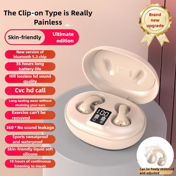 iPhone Ear Clip Bone Conduction Headphones Android iPhone Higher Quality TWS Wireless Bluetooth Sports Headphones