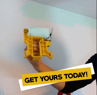 Paint Edger Roller Brush Trimming Paint Roller Brush Wall Ceilings Painting Brushes DIY Hand Paint Edger Trimming Kit