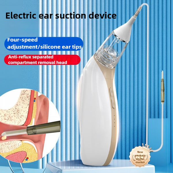 Electric Ear Vacuum Cleaner Rechargeable Suction Sucking Thick Ear Stones Liquid Ear Wax Removal Kit