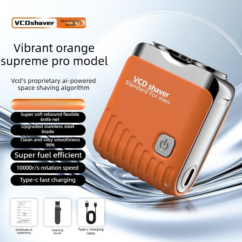 Double-ring Floating AI-Powered Floating Shaver German-engineered blades, AI algorithms, extended battery life, water-resistant