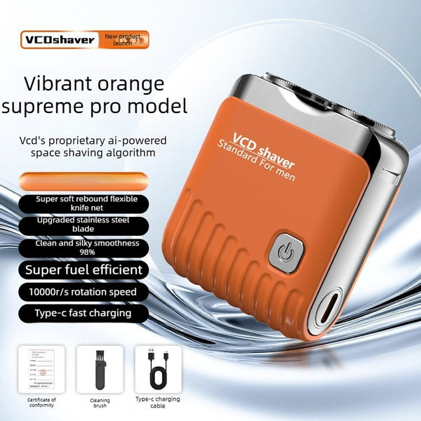 Double-ring Floating AI-Powered Floating Shaver German-engineered blades, AI algorithms, extended battery life, water-resistant