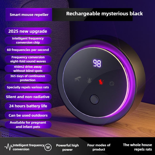 2025 New Smart Variable Frequency Ultrasonic Pest Repeller Rodent Repellent Insect Repellent