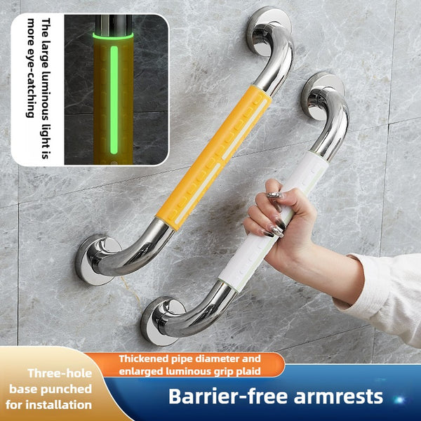 Shower Toilet Handrail Stainless Steel Tub Grab Bar Super Anti Slip Prevent Falls Safety Support Handle