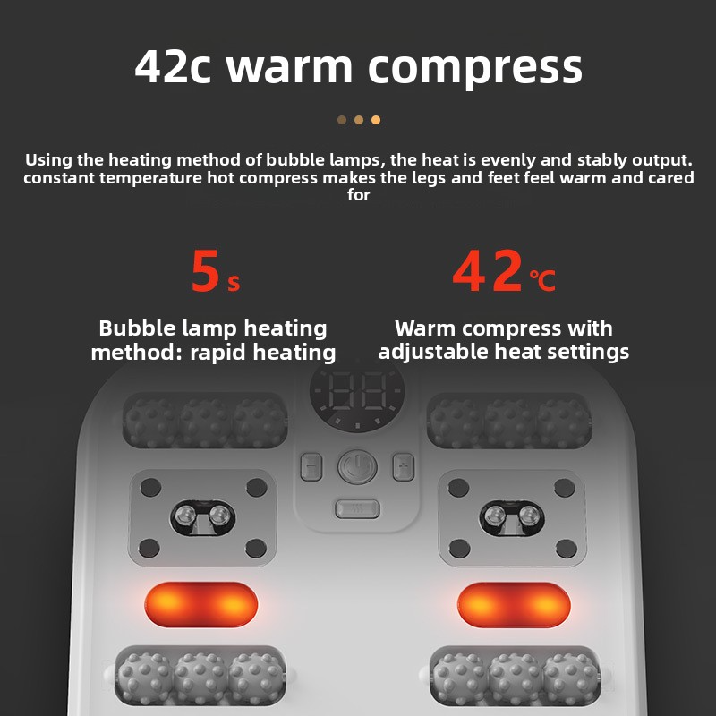 Wireless Portable Fully Automatic Foot Infrared Heat Massager Foot Kne ...