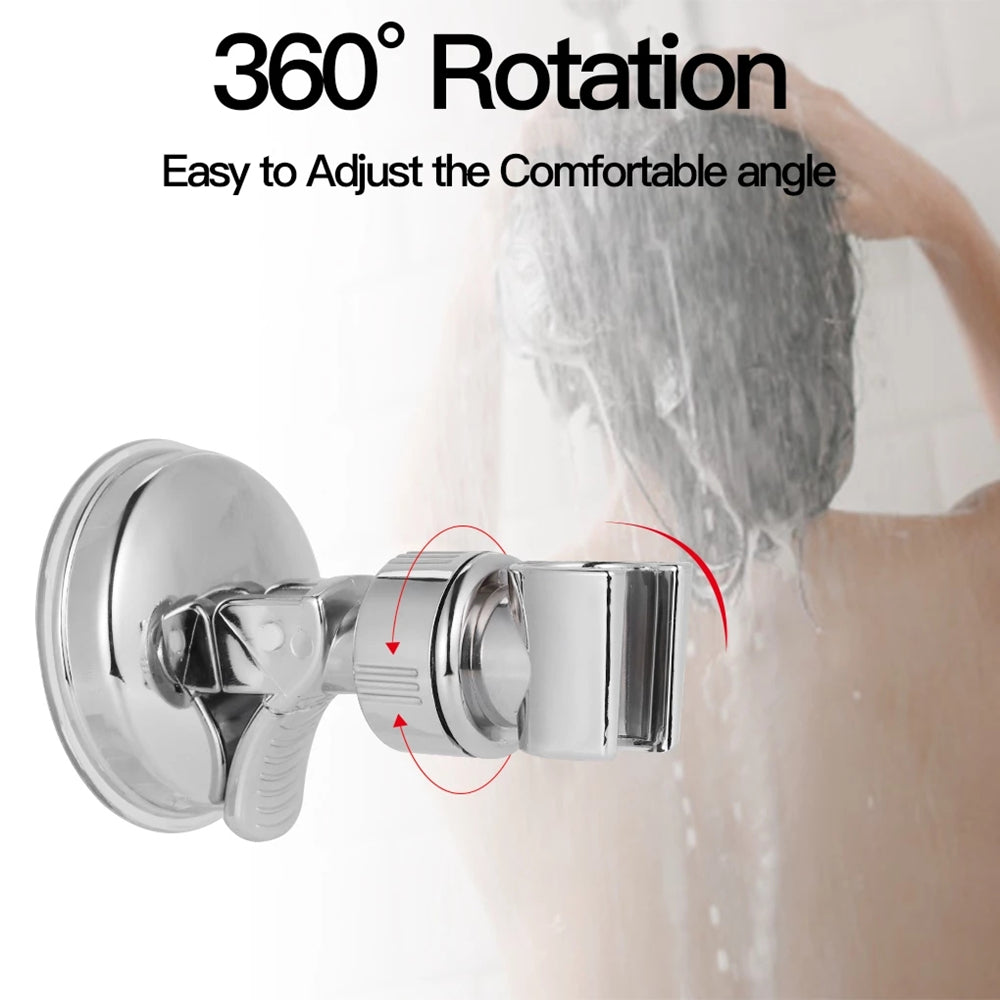 Bathroom Bracket Suction cup holder Shower Rail Head Slider Holder Universal ABS Not Fall Off Bracket