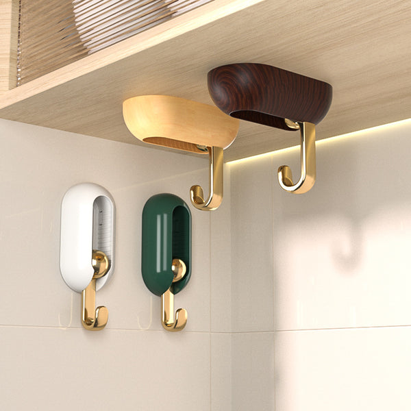 4Pcs Universal hook Universal Hook Strong Viscose Rotary Hole Free Kitchen Wall Load-bearing Porch Door Backpack No Trace Hook