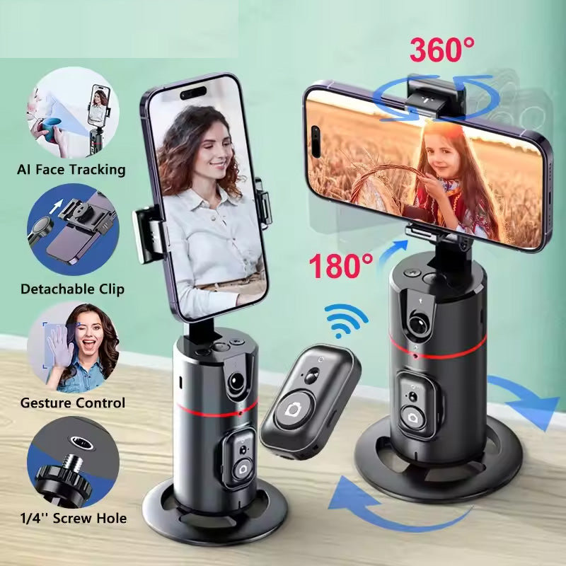 NEW Axis 360 Rotation Gimbal Stabilizer Foldable With Bluetooth Shutter For Smartphone IOS Android