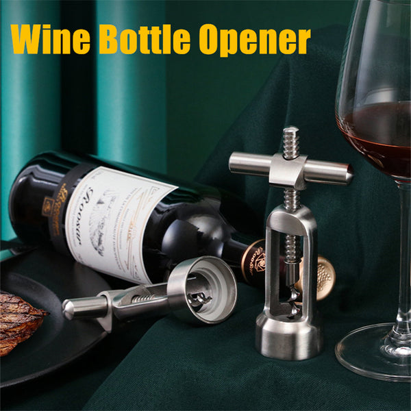 Zinc Alloy Vintage Wine Bottle Opener Europe Red Corkscrew Leverage Design Opening Can Cork Puller Remover Champagne Bar Tools