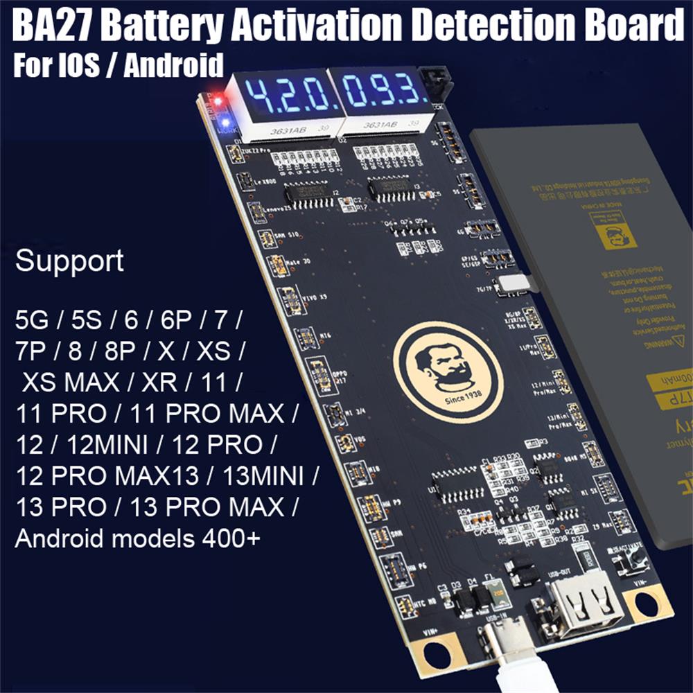 2023 Battery Activation Detection Board Fast Charging For Android iOS iPhone 5-13 Pro Max Samsung Xiaomi Charging Tester
