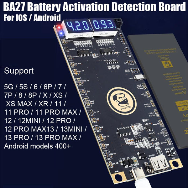 2023 Battery Activation Detection Board Fast Charging For Android iOS iPhone 5-13 Pro Max Samsung Xiaomi Charging Tester