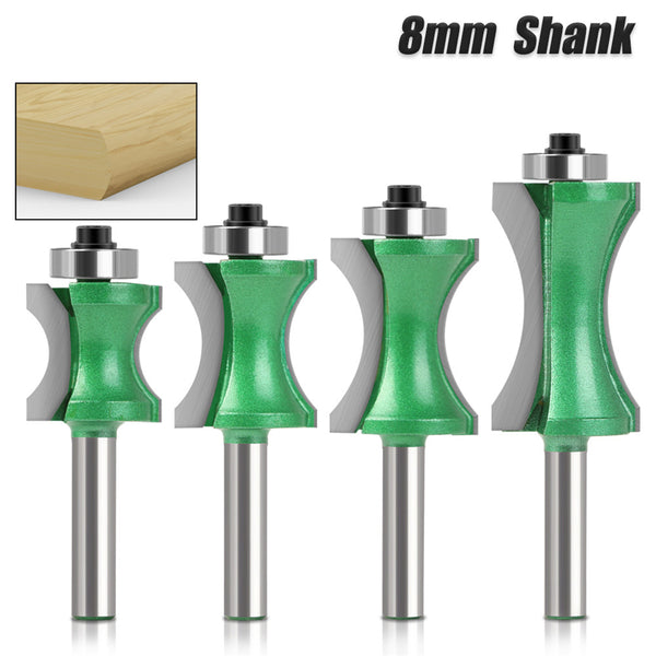 8mm Shank Straight 16/23/28/37mm Woodworking Router Bit Set Carpenter Milling Cutter 16/23/28/37mm Cutting Diameter