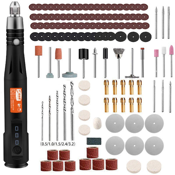 120PCS/Set Electric Drill Grinder Engraver Pen Grinder Mini Drill Electric Rotary Tool Grinding Machine