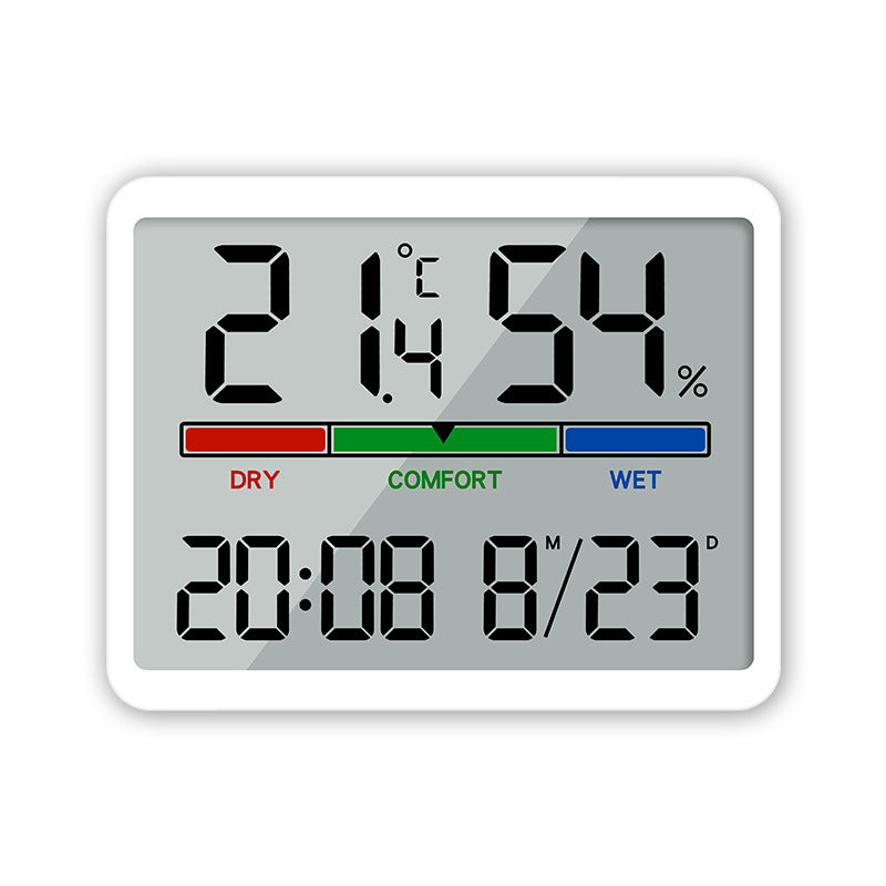 New Digital Home Clock Indoor Temperature Humidity Meter LCD Digital Thermometer Hygrometer Sensor Gauge Weather Station