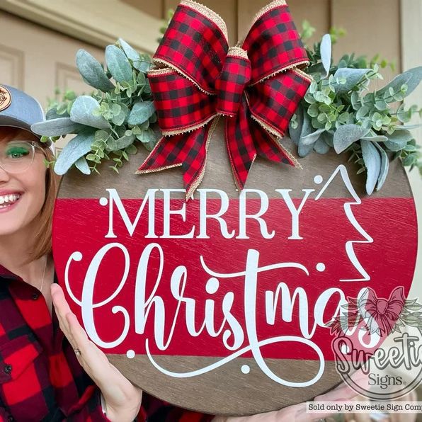 11 Styles Wooden Bow Decoration Ornaments Front Desk Sign Home Decoration Homeware Christmas Decorat