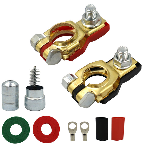 Copper Automotive Battery Terminal Wire Cable Clamp Quick Release Connector Clamp Clip Connector For Car Caravan Boat 12V 24V