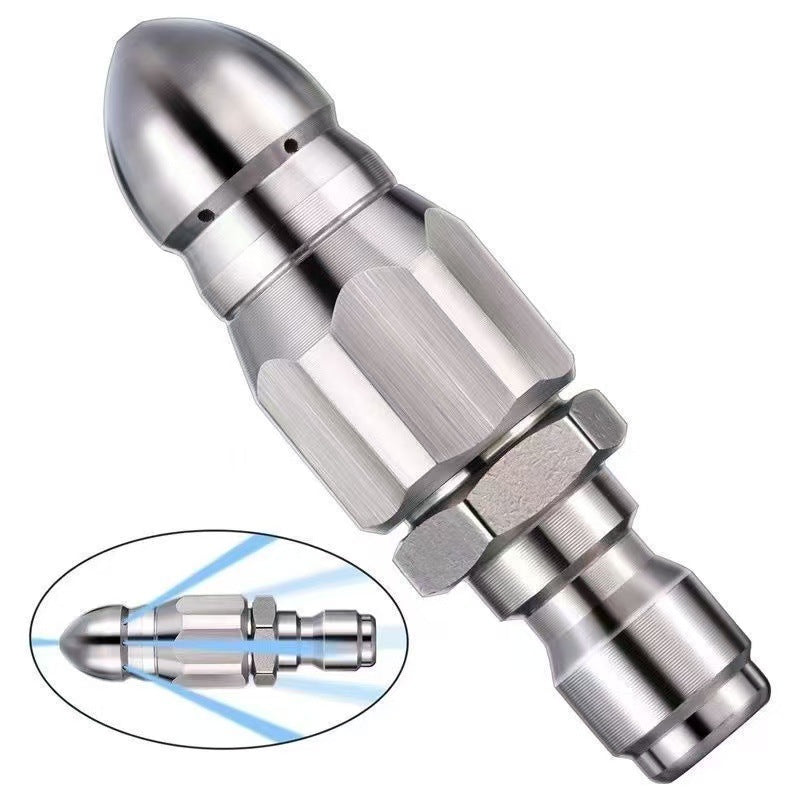2Pcs Sewer Jetter Nozzle 5000PSI Mini 1/4'' Drain Cleaning Nozzle Tips Kit for Drain Jetting Hose
