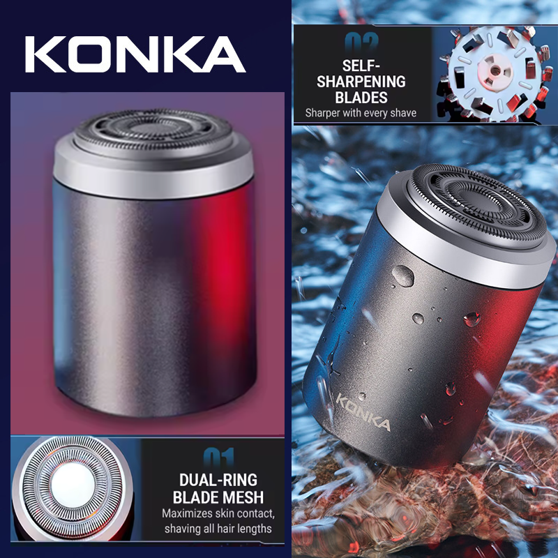 New Titanium Portable Multifunctional Electric Shaver Body Razor Long Lasting Hair Trimmer IPX6 Waterproof Wet/Dry