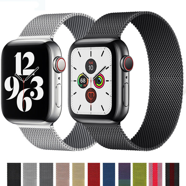 Apple Watch Mesh Stainless Steel Magnetic Buckle Strap for iWatch 987654321SE Ultra 41/40/38mm 49/45/44/42mm