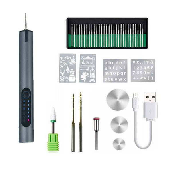 Cordless Engraving and Sanding Pen with 42 Attachment Set