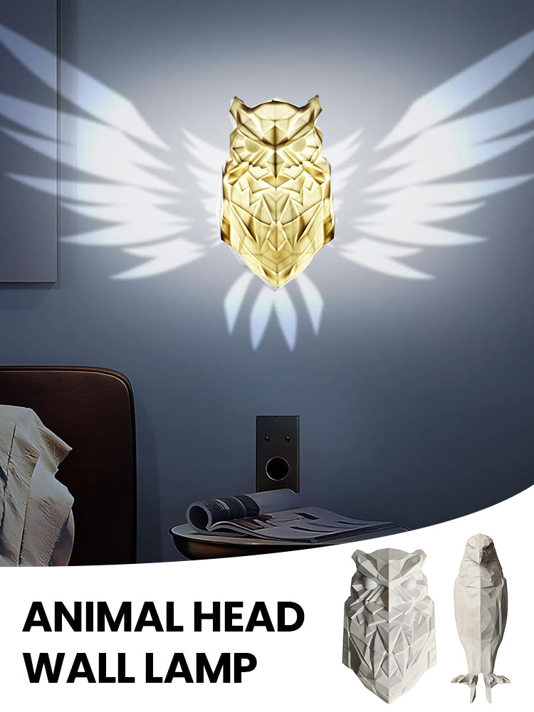 Bird Wall Lamp Owl Eagle Shape Projector Halloween Festivals Creative Wall Atmosphere Lights Plastic Body Animal Lighting Lustre