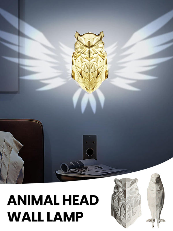 Bird Wall Lamp Owl Eagle Shape Projector Halloween Festivals Creative Wall Atmosphere Lights Plastic Body Animal Lighting Lustre