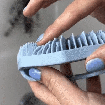 Polygonal Bath Brush Massage Brush Antimicrobial Silicone Body Scrubber