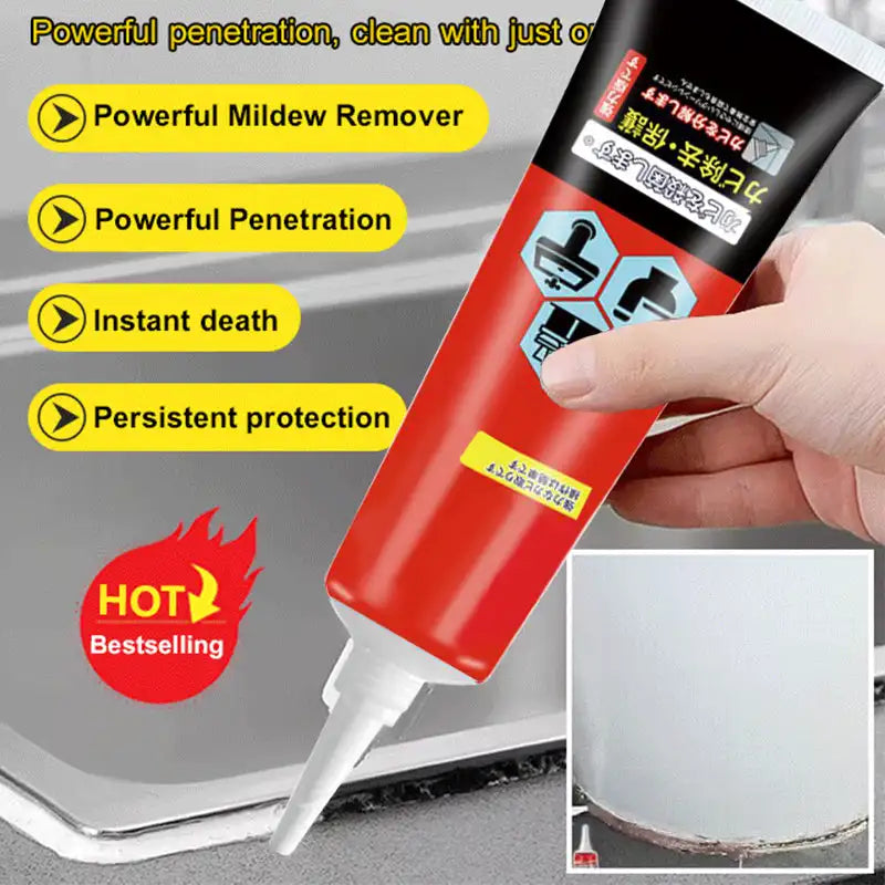 100g All-Purpose Mold and Mildew Remover Mold Stain Remover High Viscosity Transparent Gel for Refrigerator Washer Furniture Tile Floor Cleaning