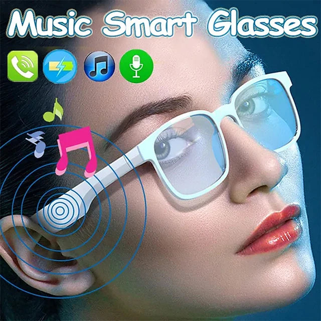 2-in-1 Bone Conduction Smart Sunglasses Headphones Wireless Bluetooth 5.3 Calling Sunglasses Sport HD Audio Hands-Free Music