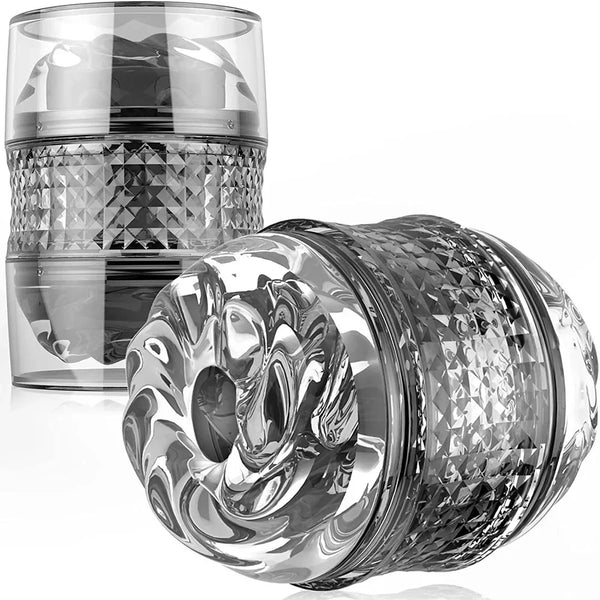 Blowjob Male Masturbator Cup Foreplay Flirting Game During Oral Toys for Couple Dual Channel Penis Ring Erotic Toys