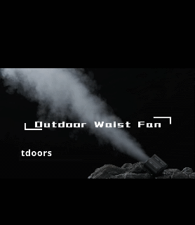 New Bladeless Waist-mounted Electric Fan with 3 Speed Settings and up to 12 hours of battery life