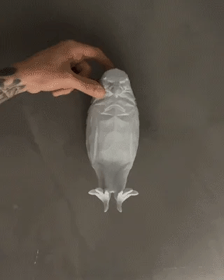 2023 Eagle Owl 3D Printed Wall Sconce