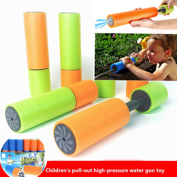 Fashion Summer Water Gun Toys Outdoor Beach Game Toys  Simple Drift Telescopic Water Guns