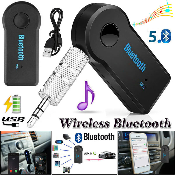 2 in 1 Wireless Bluetooth-compatible Receiver Adapter 3.5mm Jack For Car Music Audio Aux A2dp Headphone Reciever Handsfree
