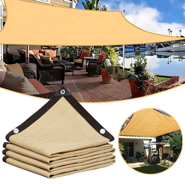 Shading HDPE Beige/Black Sunshade Net Garden Plant Shed Shading Sail UV Protection Outdoor Pergola Sun Cover Swimming Pool Awning