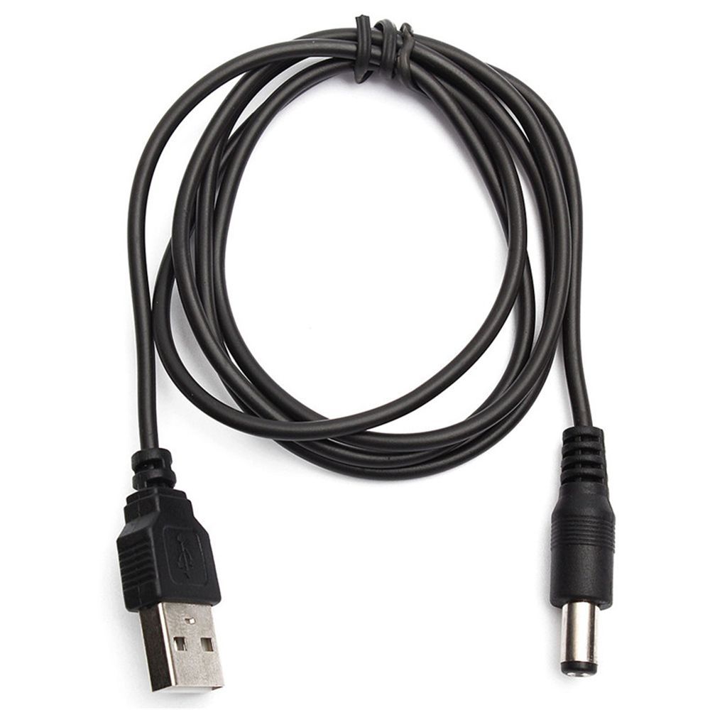 1Meter USB Port To 5.5 x 2.1mm 5V DC Barrel Jack Power Cable Connector For Small Electronics Devices Promotion
