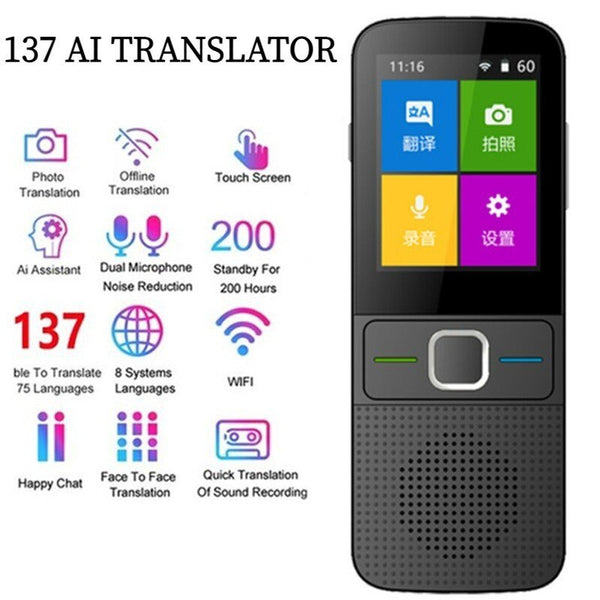 Newest Upgrade 137 Language Translator Smart Translator T10 Offline translator Real-time language translator Portable Traduttore