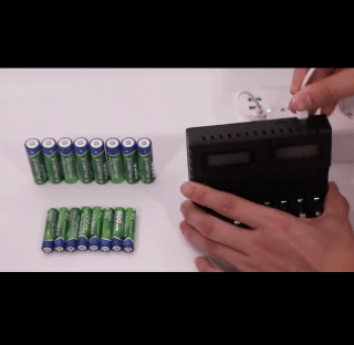 8-Slot Battery Charger With LCD Display Smart Intelligent For AA/AAA NiCd NiMh Rechargeable Batteries AA AAA Charger